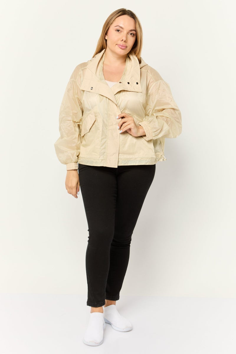 ESPRIT Women Solid Hooded Jacket, Multicolour - Image 4