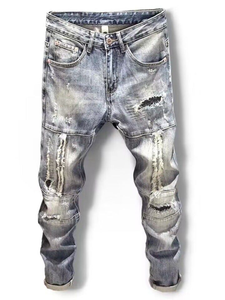 Unisex Classic Denim Jeans Loose Fit Daily Outdoor Wear - Image 2
