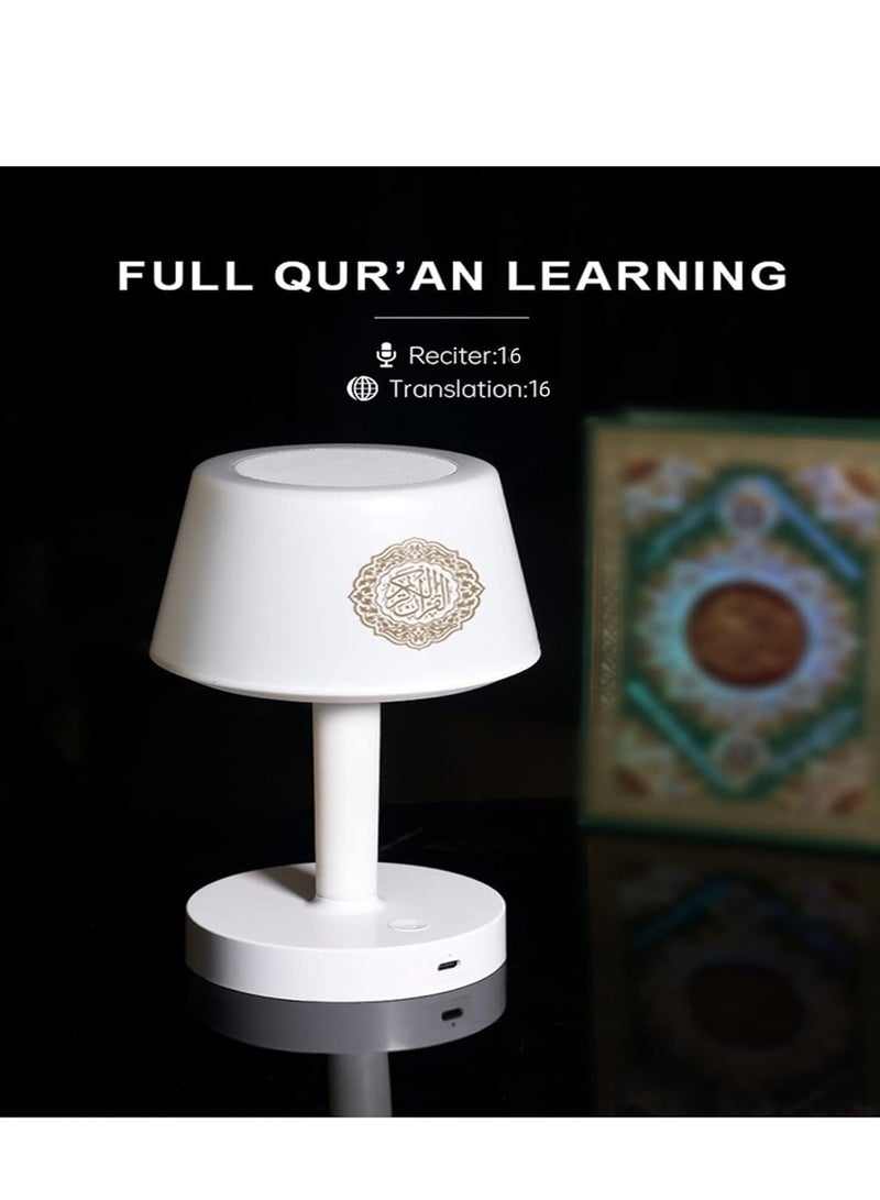 ELTRAZONE Table Lamp Quran Speaker, Muslim Bluetooth Speaker, Digital Speaker with Remote & Mobile App Night Light Desk Lamp for Kids - Image 2