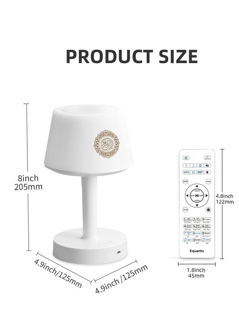 ELTRAZONE Table Lamp Quran Speaker, Muslim Bluetooth Speaker, Digital Speaker with Remote & Mobile App Night Light Desk Lamp for Kids - Image 5