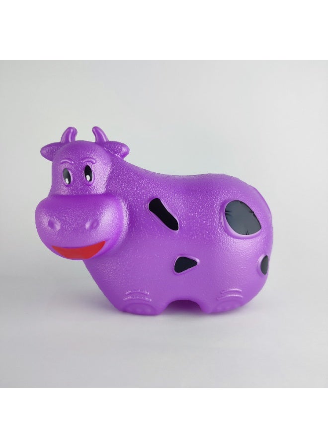 Strong Unbreakable Plastic Money Saving Bank – Cow Shape - Image 1
