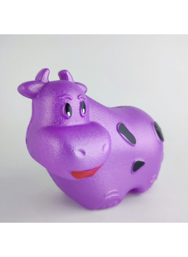 Strong Unbreakable Plastic Money Saving Bank – Cow Shape - Image 3