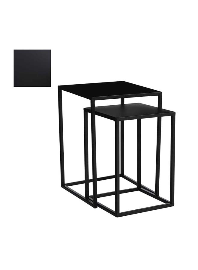 Goa side table black - l25xw25xh36cm