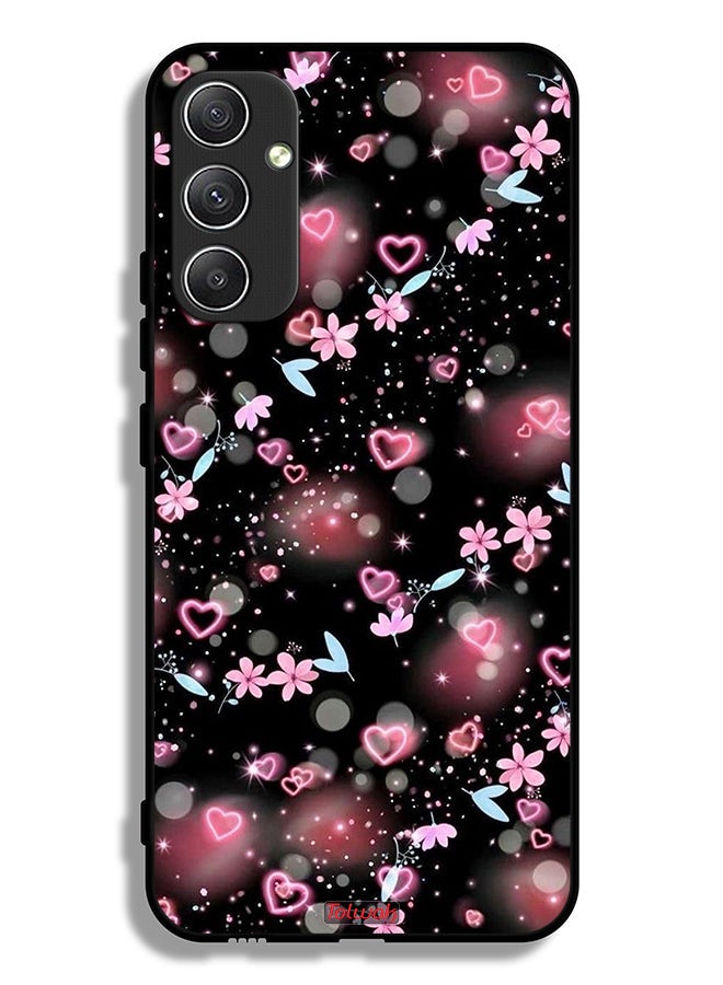 Tolwak Samsung Galaxy A34 5G Protective Case Cover Small Hearts And Flowers - Image 1