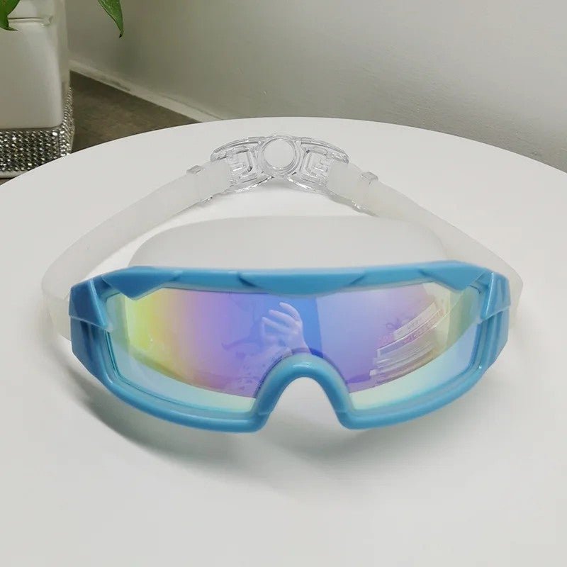 Bluejw Stock Hot Sale Children's Silicone Large-Frame Racing Swimming Goggles Anti-Fog Waterproof Lightweight Comfortable Adjustable - Image 5