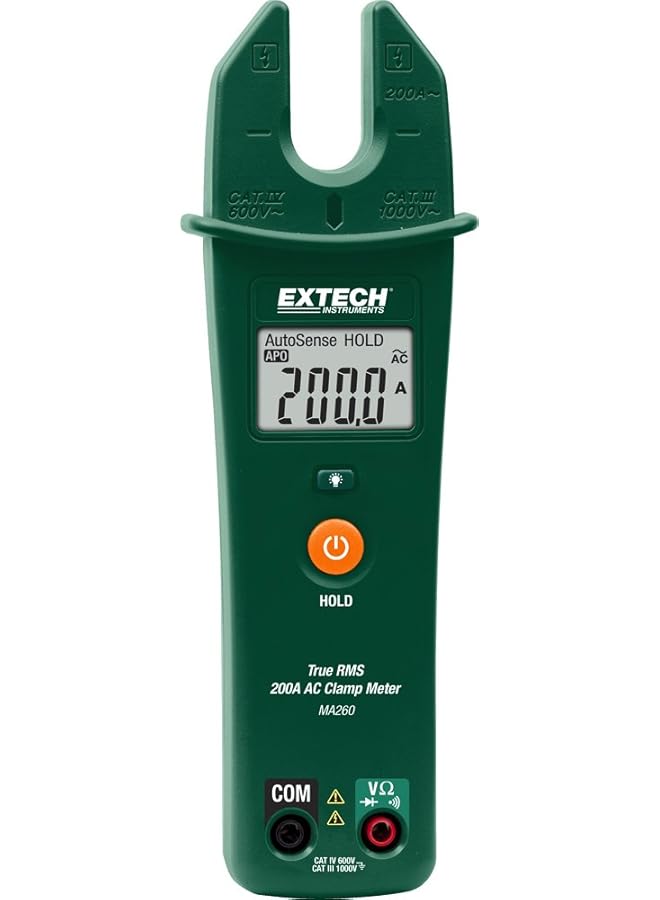 Extech Ma260 True Rms 200A Ac Open Jaw Clamp Meter - Image 1