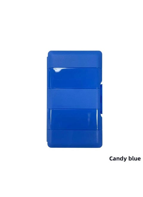 Shuolitai Mobile Hard Disk Box Protective Box PP Storage Box NVME NGFF M.2 Ssd Hard Disk Storage Box-Color:Candy Blue