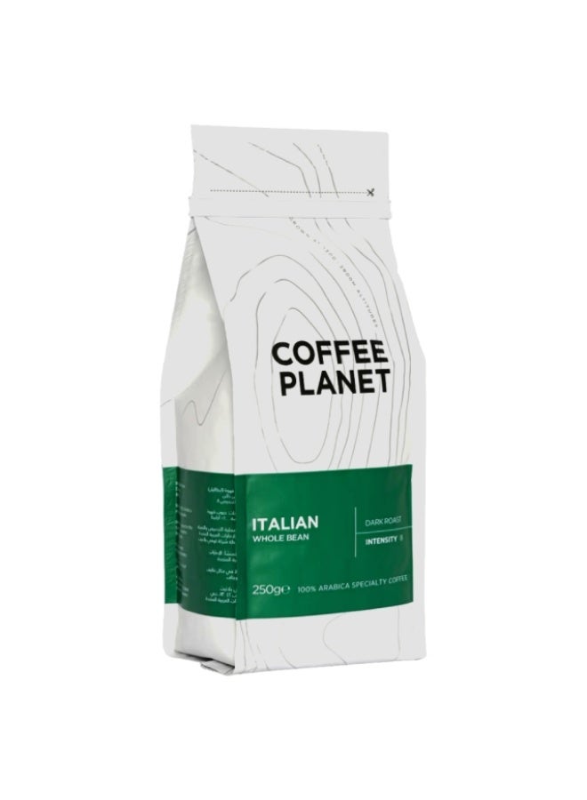 Italian Dark Roast Coffee, Whole Beans - 250g, Italy