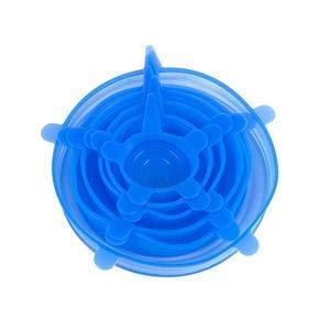 JRT 6 Pcs Set Silicone Stretch Lids- Silicon Lids and Covers - Food Fresh Saver Cover, Freezable, Microwavable Cover Stretchable Covers for Bowls, Cups, Pots, 6-Pack of Various Sizes(Multicolour) - Image 3