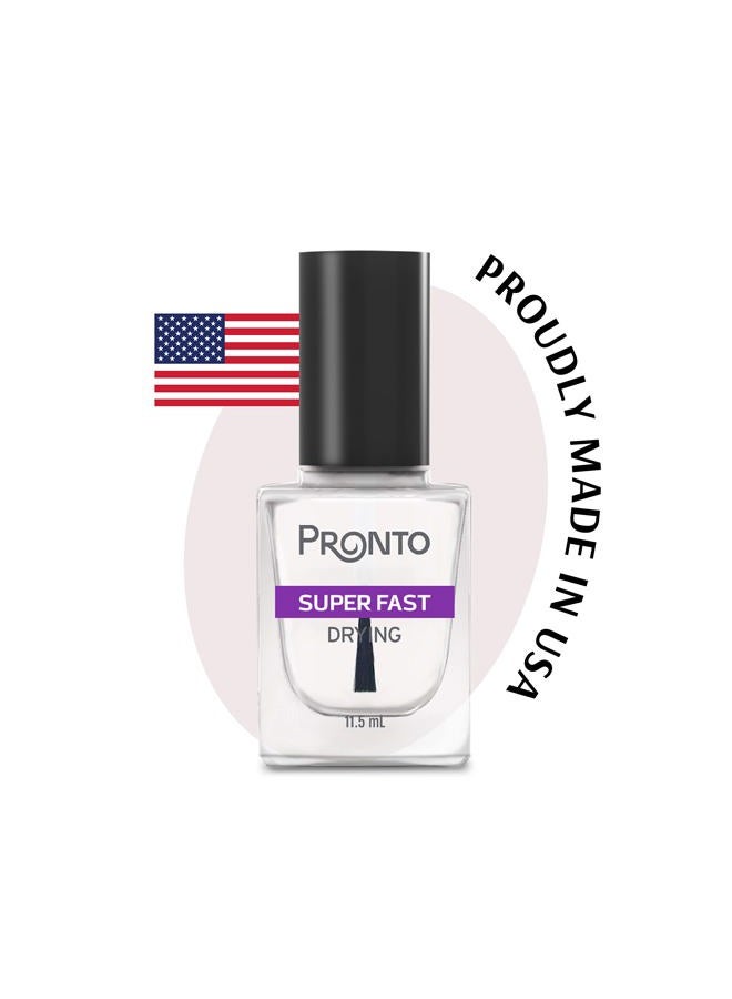 PRONTO Super Fast Drying Top Coat – Quick Dry, Clear Nail Polish - Image 3