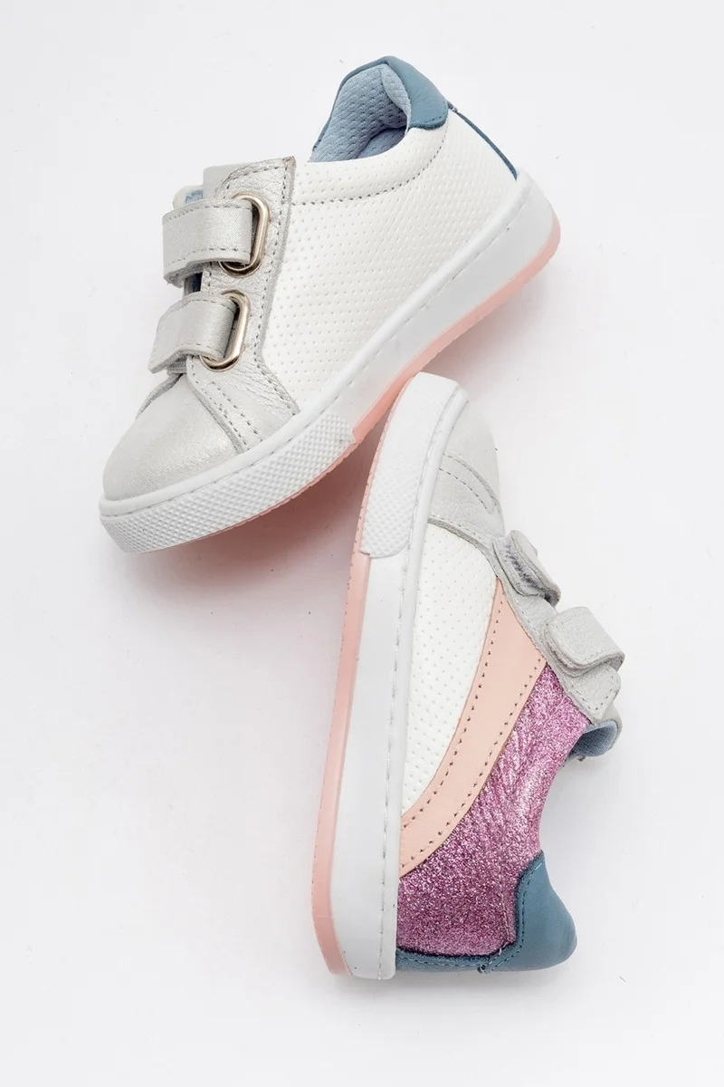 Mnpc Girl White Genuine Leather Anatomical Casual Shoes