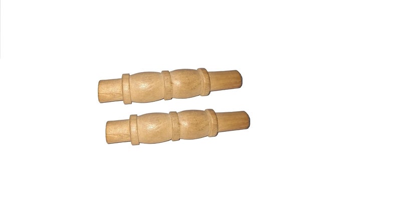 TT TT Wooden Cricket Stumps Black ColorSet of 6 Four Balls  - Image 3