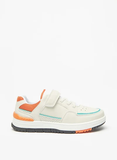 Mister Duchini Boys Panelled Sneakers with Hook and Loop Closure