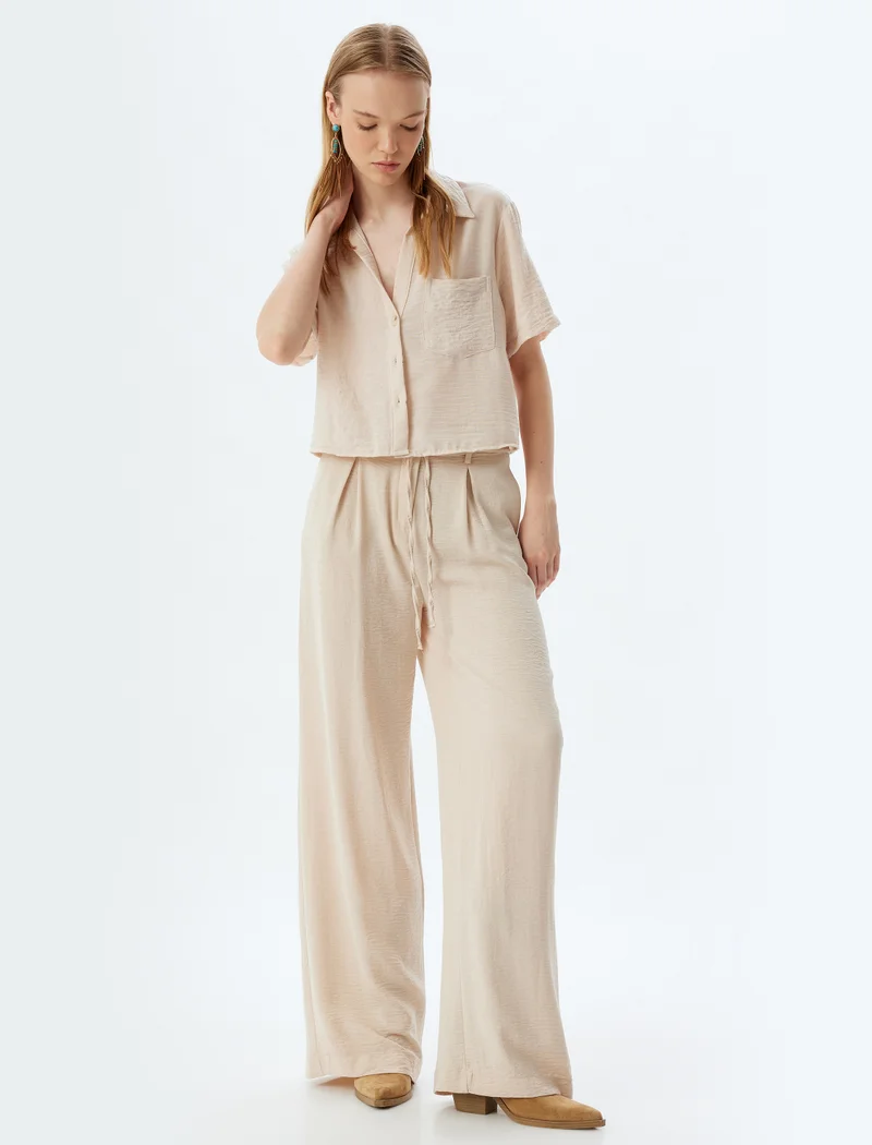 كوتون Wide Leg Trousers