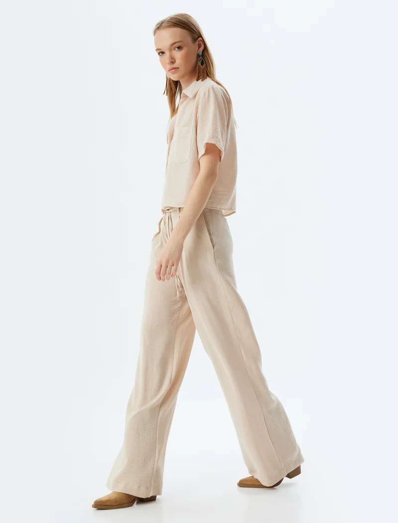 كوتون Wide Leg Trousers