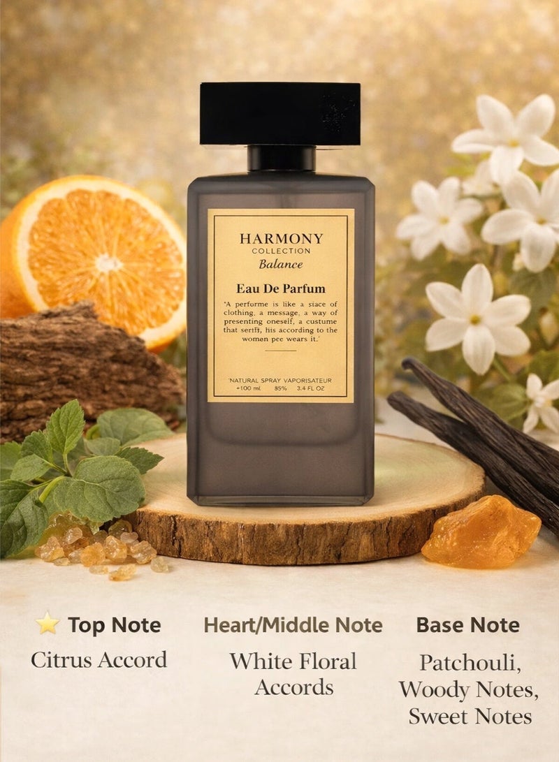 Divina Harmony Collection Balance 100ml Perfume For Men – Long Lasting Fragrances Men Love | Woody, Floral & Patchouli Blend - Image 4