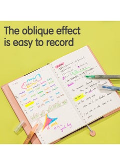 Deli Deli EU624 Highlighter - Yellow/orange, pink/green/blue/purple - 6 pcs - Ideal for note-taking, marking, doodling, and DIY  - Image 2