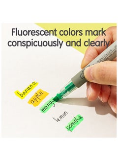 Deli Deli EU624 Highlighter - Yellow/orange, pink/green/blue/purple - 6 pcs - Ideal for note-taking, marking, doodling, and DIY  - Image 5