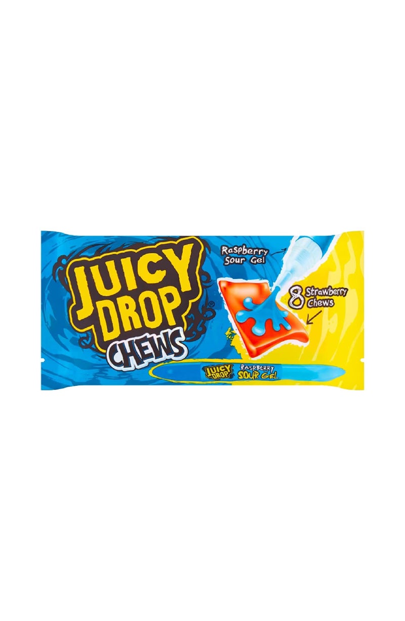 Bazooka Juicy Drop Chews Raspberry Sour Gel - Image 1