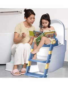 Gonice Potty Training Seat with Step Stool Ladder, Potty Training Toilet for Kids Boys Girls Toddlers-Comfortable Safe Potty Seat with Anti-Slip Pads Ladder  - Image 5