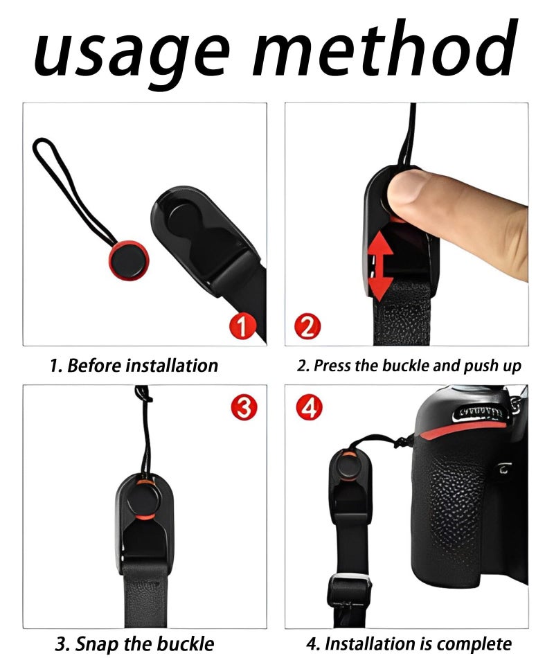 NUDFSY 2 Pcs Camera Strap, Wrist and Hand Strap, Easy to Carry Accessories for Photography, Adapter, Binocular, Action and Digital Cameras - Image 2