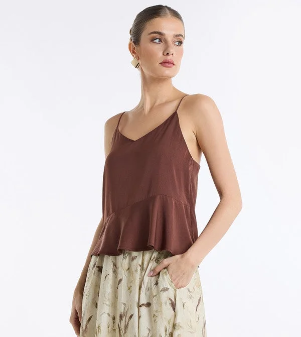 بي سي بي جي BCBG Satin Cami Top