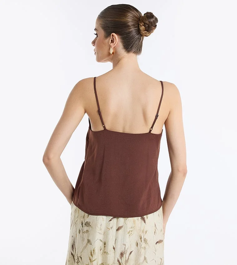 بي سي بي جي BCBG Satin Cami Top