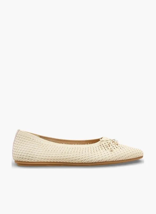 Celeste Women Textured Ballerina Shoes