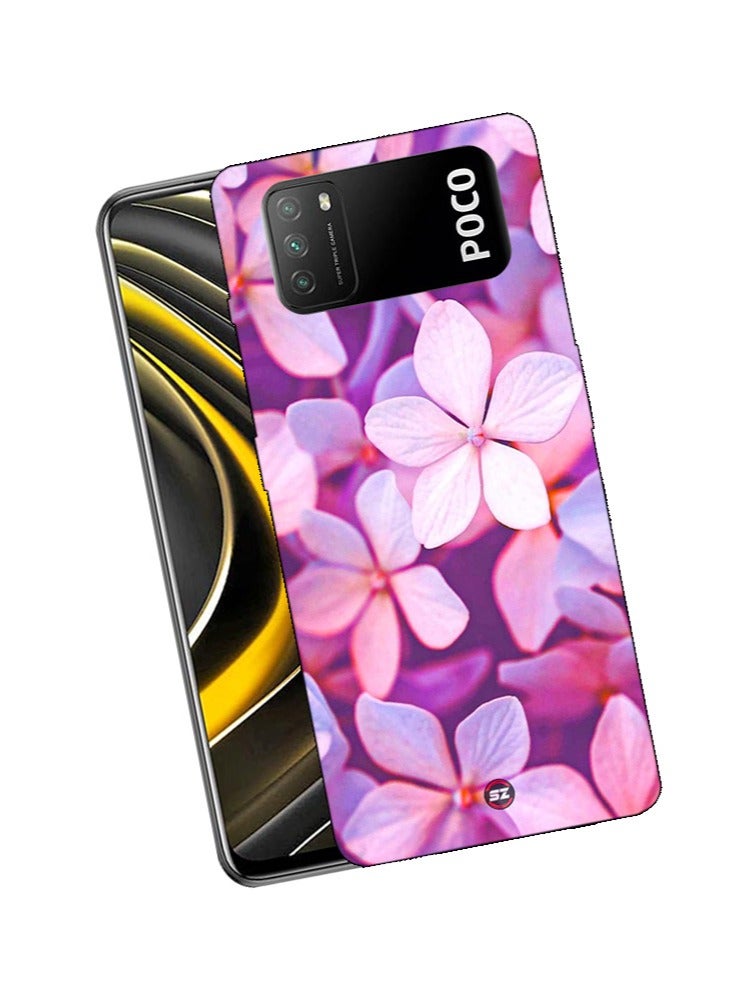 Service Zone Protective Printed Mobile Back Cover Beautiful Hydrangea Flowers Natural Soft pattern For Xiaomi Mi Poco M3 - Image 3