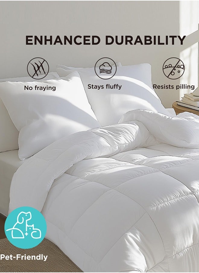 Duvet, 210 x 160 cm Single Duvet Insert, Quilted All Season Comforter, Soft White Quilt - pzsku/ZE5595E615F88CE2E9D1EZ/45/_/1728391144/306ef6fe-6d4b-4139-a7fb-4ee2190409e3