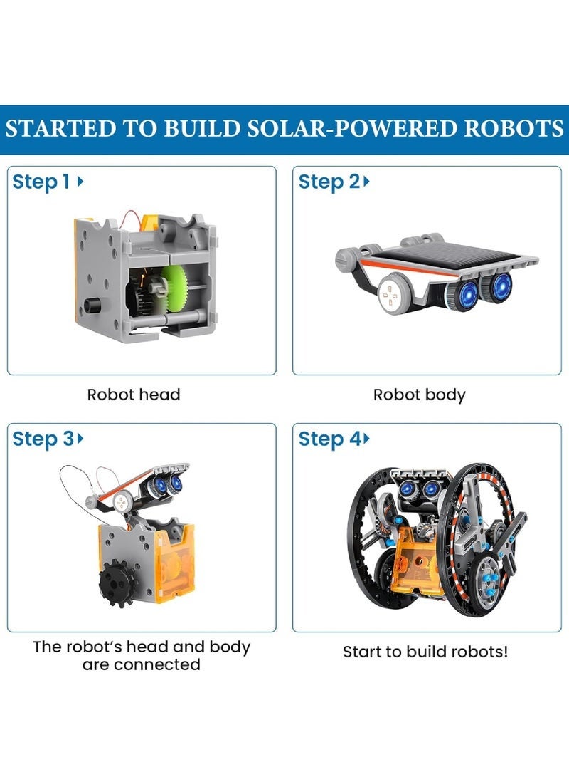 Western Mountains 13-in-1 STEM Projects Solar Robot Toy for Kids Ages 8 9 10 11 12 Years Old, Building Science Educational Toys Birthday Gift for Kids Boys Girls - Image 5