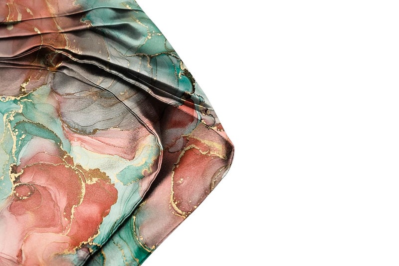 BLACKSMITH Jacquard Microfiber Neckwear Ascot and Matching Pocket Square Set for Men - Image 3