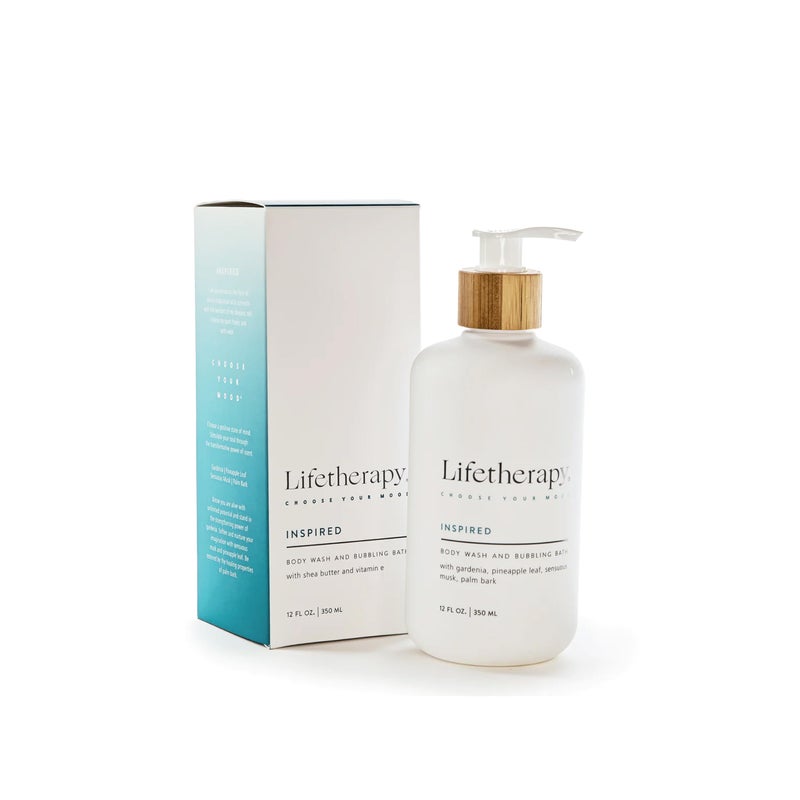 Lifetherapy Body Wash and Bubbling Bath  Sulfate Free Body Wash Bubble Bath and Liquid Hand Soap Inspired