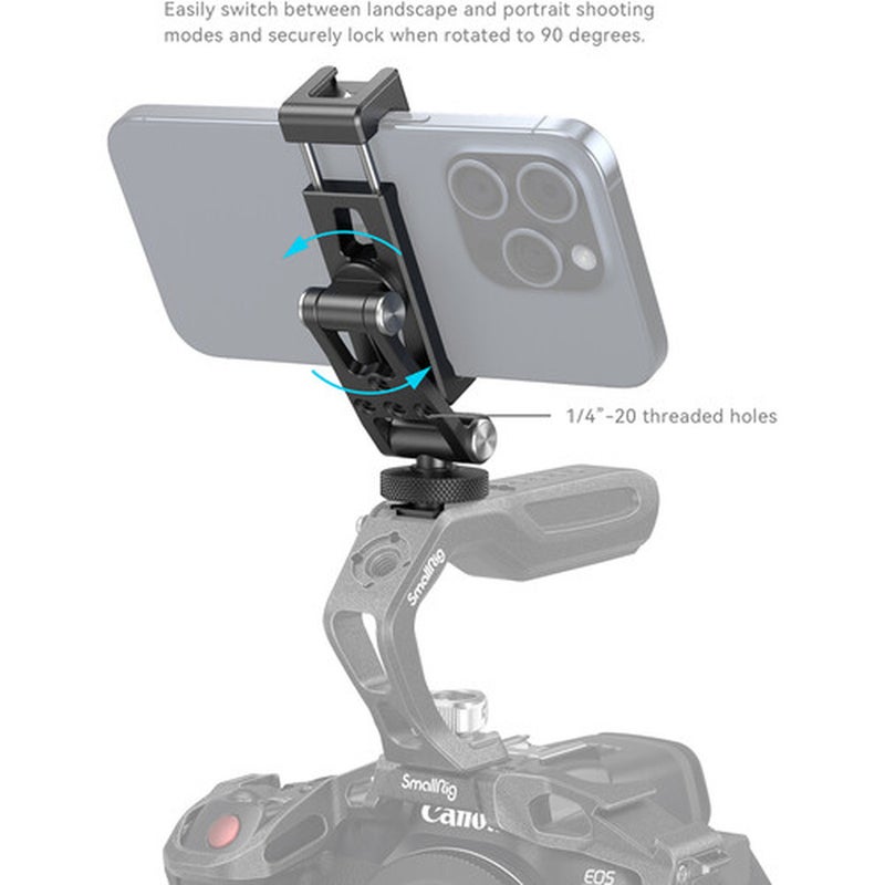 SmallRig Metal Phone Holder with Cold Shoe Mount - Image 4