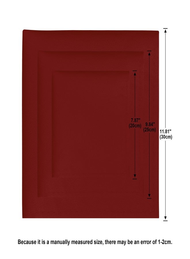 BEWDIO Satin Pocket Squares for Men, Solid Red Boys Handkerchiefs for Wedding Party (62-15M) - Image 4