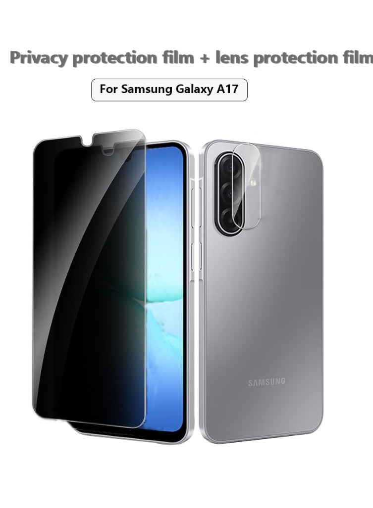 qirg Qirg 2 In 1 For Samsung Galaxy A17 Privacy Screen Protector Phone Camera Lens Protect ZE5598C3AF49682378D6DZ