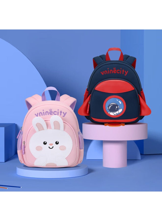 Ninth Castle Vnine City Hong Kong Ninth Castle Kindergarten Anti-lost Backpack For 3-6 Year Old Children, Cartoon Cute Outdoor Travel Small Bag For Boys And Girls, Cs2bv3968c Pink Rabbit - Image 2