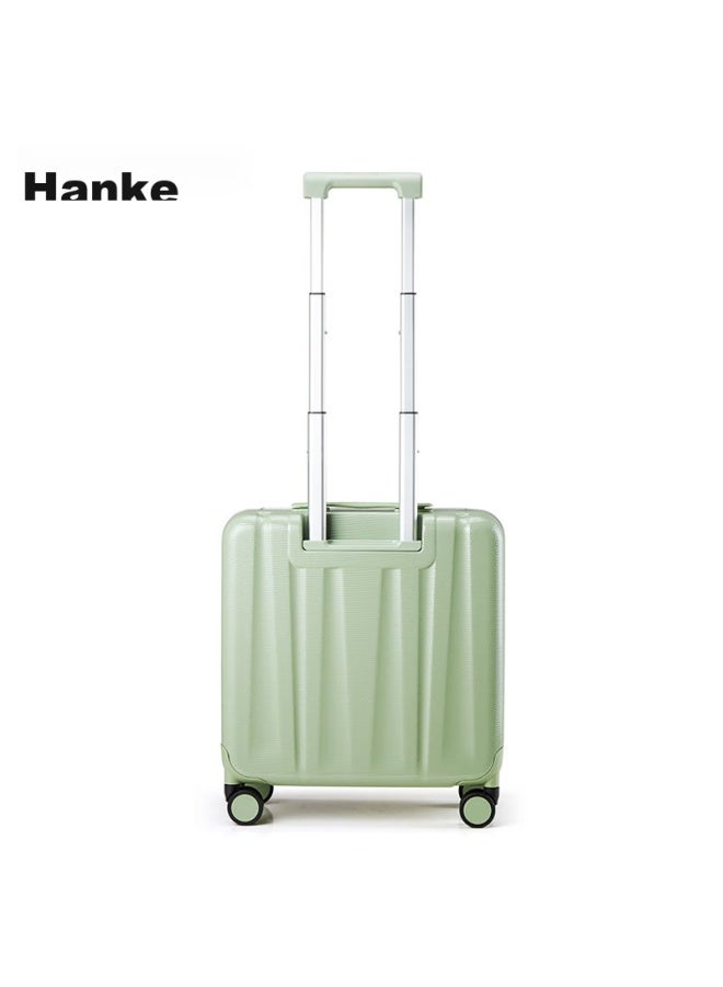 Hanke Luggage Suitcase For Men And Women, Carry-on Travel Case, 18-inch, Bamboo Green, Password Lock, Storefront Front, Openable Lid, Aluminum Frame - Image 4