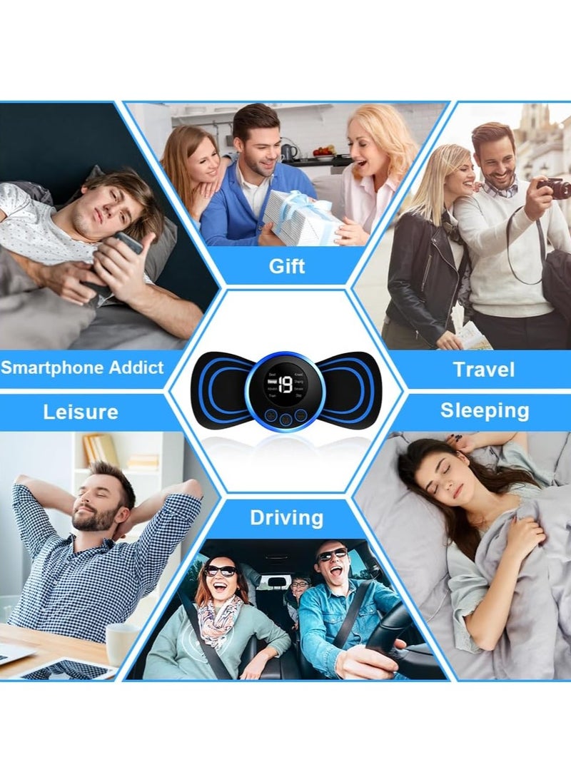 Deep Tissue Massage Gun, Cordless Handheld Muscle Percussion Massager with 6 Speed Levels And 4 Heads, Hand Massager for Shoulder And Back Relaxation Grey.