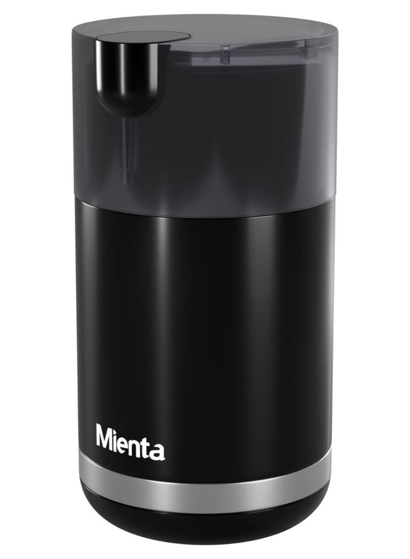 Mienta Coffee and Spice Grinder - 150 Watts - Stainless Steel Blades - Cable Storage - Non-Slip Rubber Base - Image 1