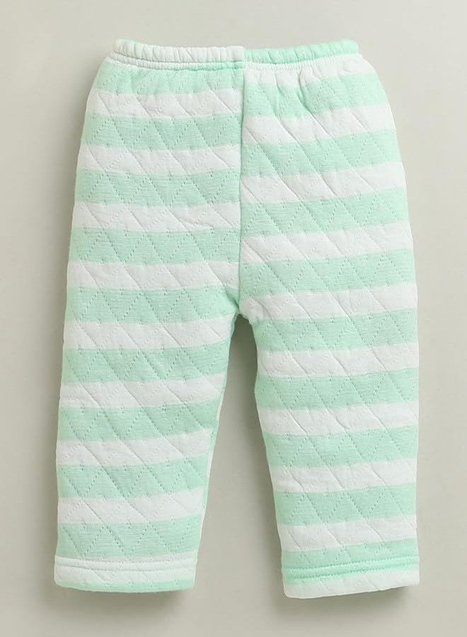 BUMZEE Baby Girls Polyfill Full Sleeves Hooded Front Open Winter Set Mint Green - 0-6 Months (Peb11072B-mgn) - Image 4