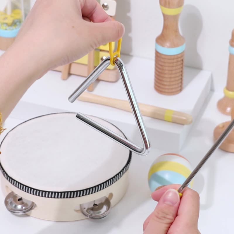 Orff Musical Instrument Combination Set Kindergarten Science And Education Early Education Percussion Music Wooden Kidsren'S Toys Teaching Aids - Image 4