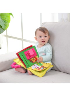 Generic Early Education Baby Cloth Book Tear Can Bite Story Enlightenment Cloth Book 0-3 Years Old Baby Early Education Toy Book-Color:Cartoon Cloth Book  - Image 1