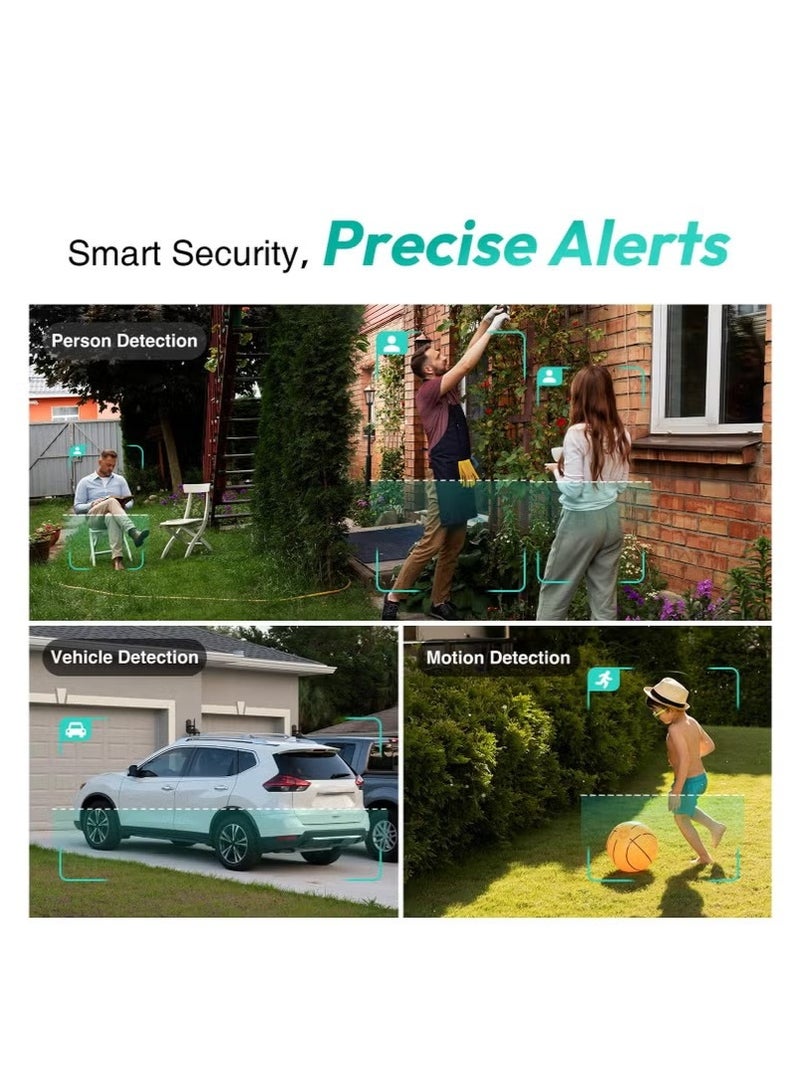 Botslab Botslab W302 Smart Outdoor Dual-Lens Camera – 360° Pan/Tilt Coverage, 2K Resolution, AI Motion Detection, Color Night Vision, IP66 Weatherproof, Two-Way Audio, NVR Support  - Image 3