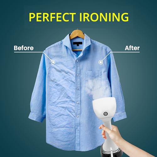 Balzano Garment Steamer 1700W for Clothes | Portable Handheld Steamer Iron | 360ml Tank, 30s Heat-Up, 28g Continuous Steam | Horizontal/Vertical Use | Easy Refill, Fabric Brush (White) - Image 4