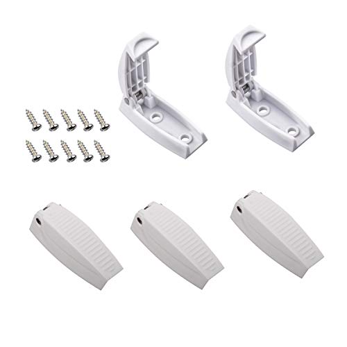 RVGUARD RV Door Holder, 5Pcs White Camper Door Holder, Keep The Baggage Door Open, for RV, Trailer, Camper Vans - Image 1