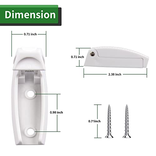 RVGUARD RV Door Holder, 5Pcs White Camper Door Holder, Keep The Baggage Door Open, for RV, Trailer, Camper Vans - Image 4