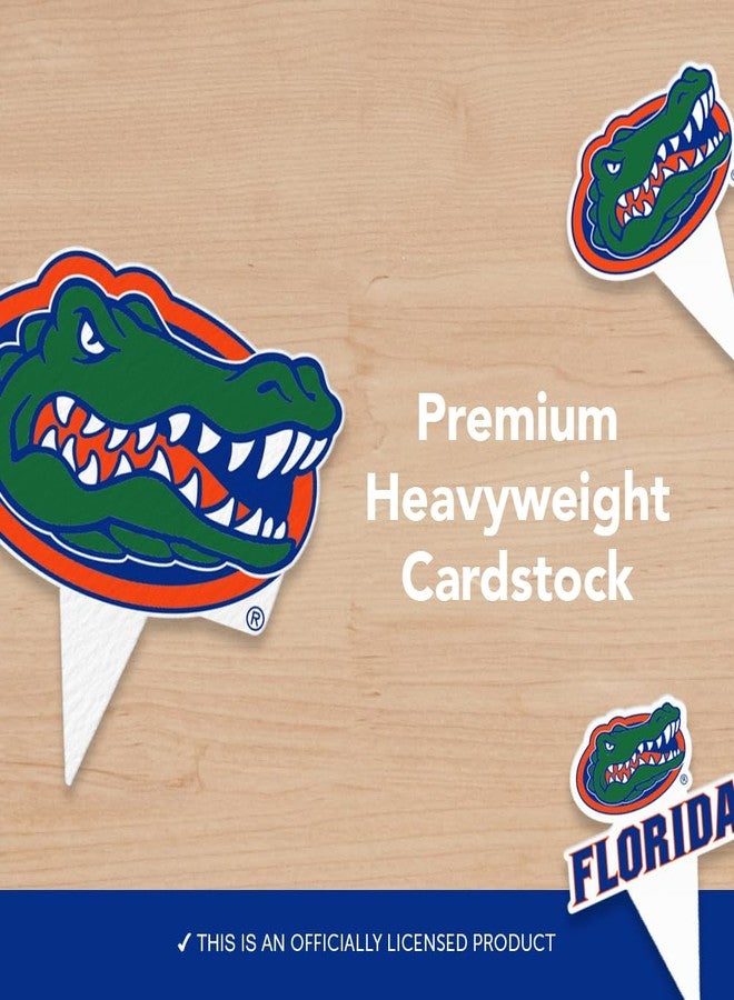 Desert Cactus Florida Gators UF Food Picks, Cupcake Toppers, 25 pcs - Image 5