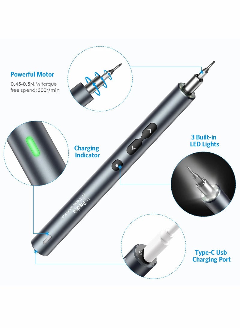 Electric Screwdriver,  28 in 1 Cordless Mini Power Screwdriver Set with 24 Bits, Rechargeable Repair Tools Kit - Image 4