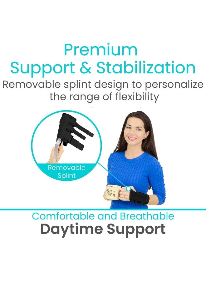 Vive Dual Splint Wrist Brace One Size Black - Image 4